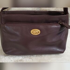 Etienne Aigner  Burgundy Leather Cross Body Or Shoulder Bag